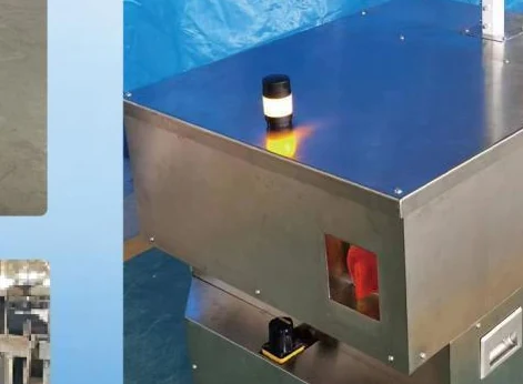 Custom stainless steel intelligent feeding vehicle shown in engineering portfolio