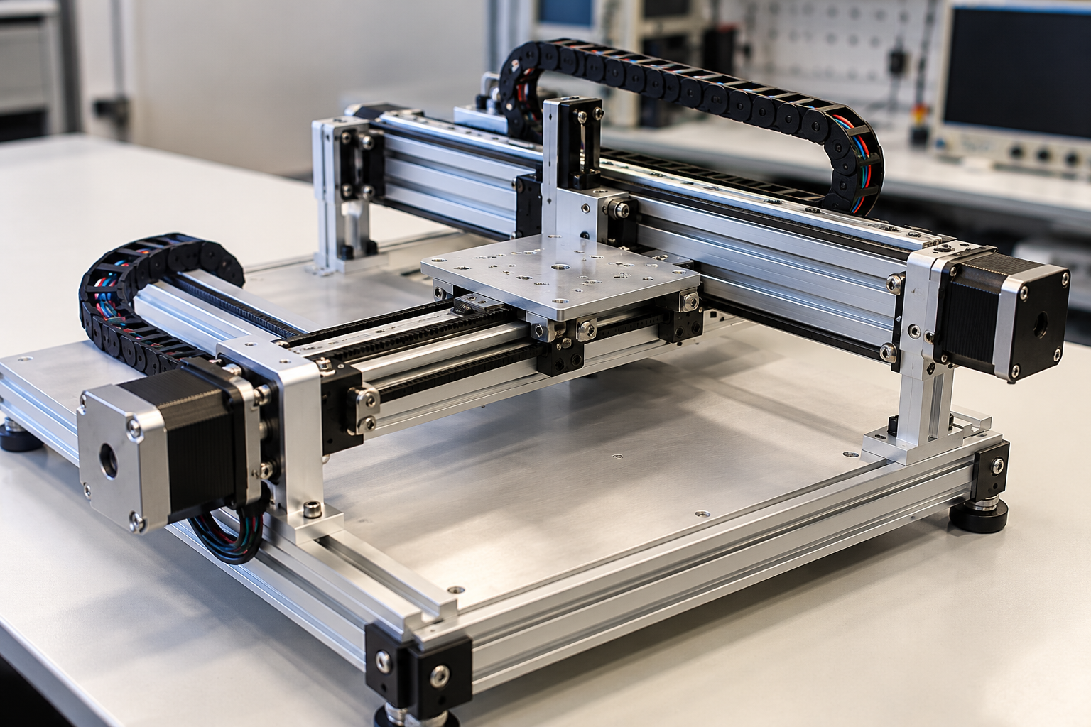 Dual-axis stepper motor control system