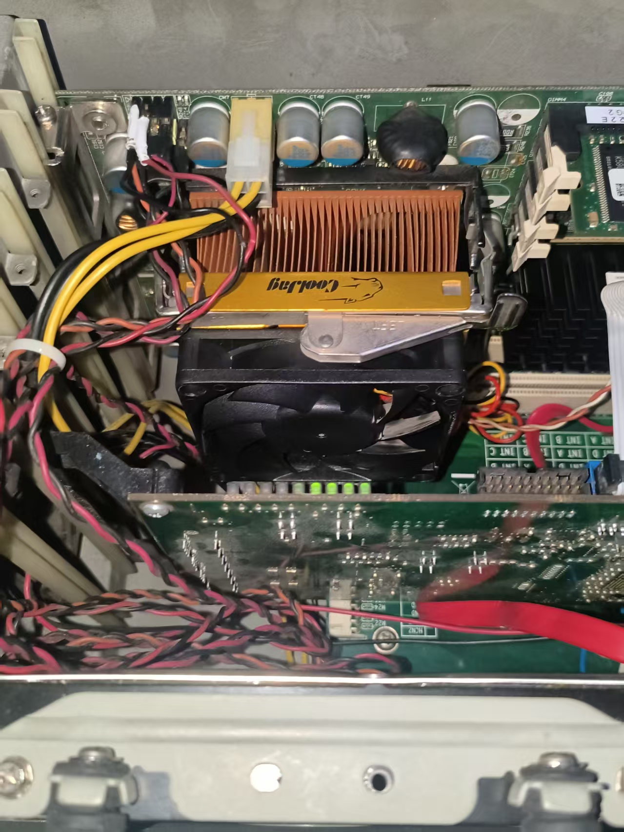Senographe DS IDC CPU cooling fan and internal electronics